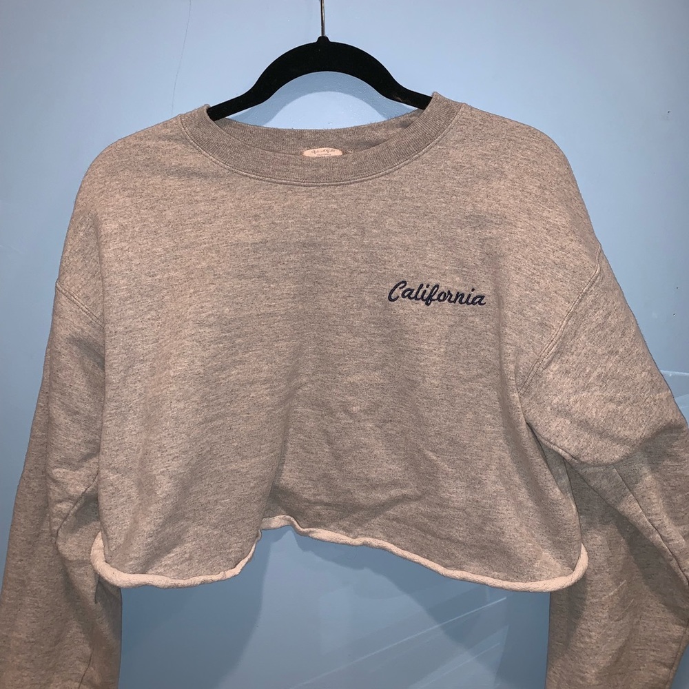 Brandy cropped sweatshirt